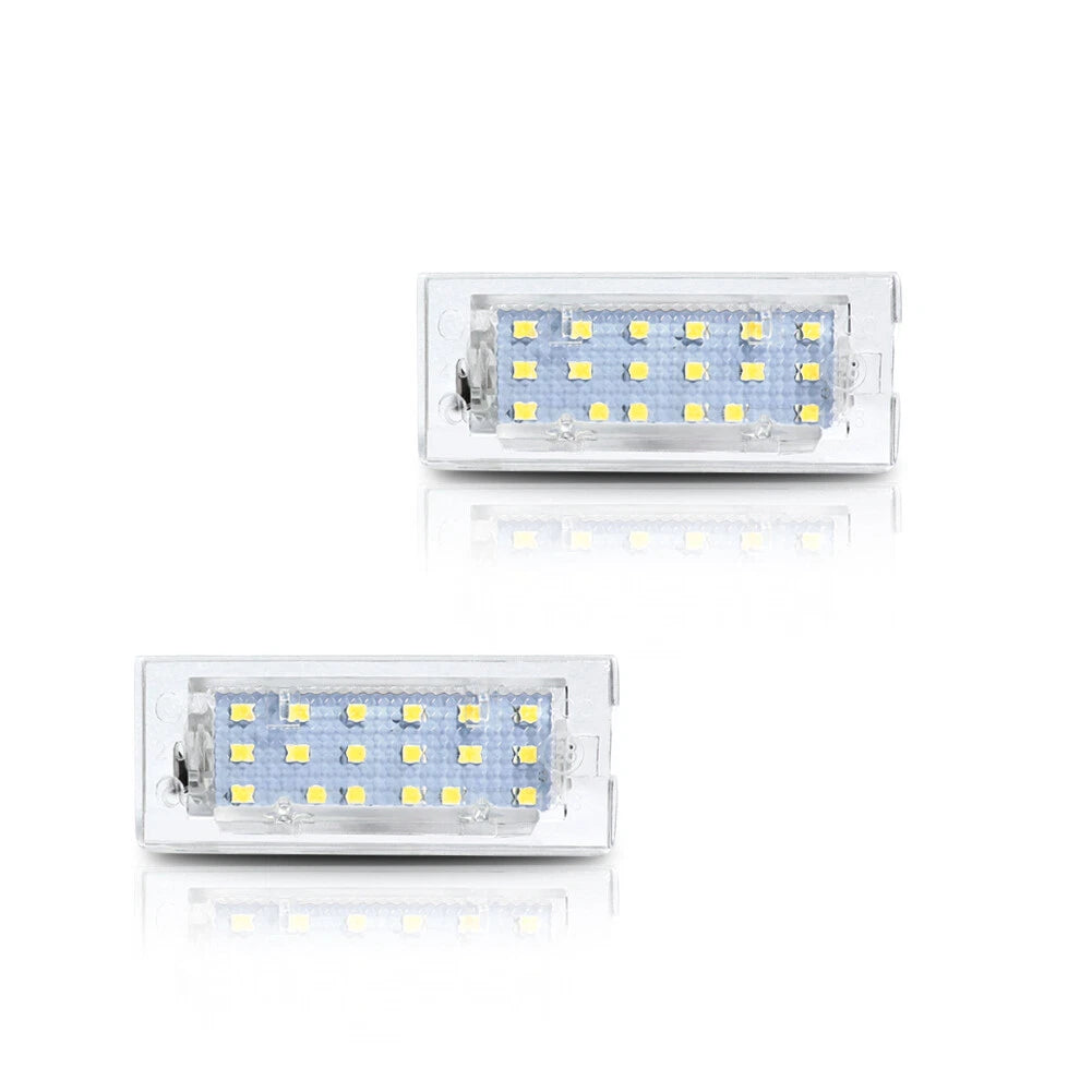 2X LED License Plate Lights for BMW X3 E83, X5 E53 (2004–2010)