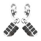 Chrome 1.25" Engine Guard Highway Foot Pegs & Clamps for Harley