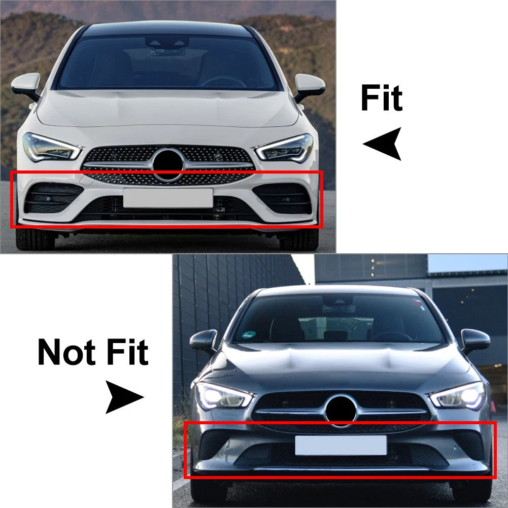 Front Bumper Lip Splitter Trim for Mercedes Benz CLA C118 (2020–2023)