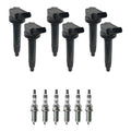 Set of 6 Ignition Coils & NGK Ruthenium Spark Plugs for IS350 (2006–2022)