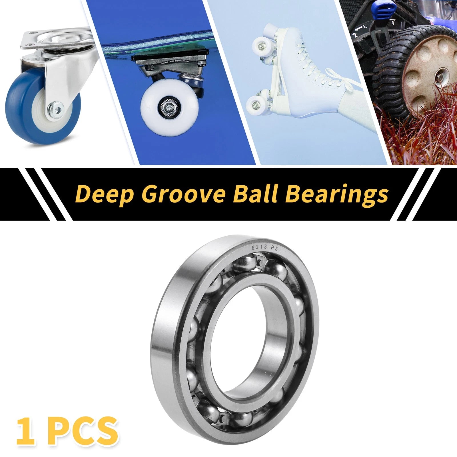 Deep Groove Ball Bearing 65x120x23mm for Scooter Skateboard (1 Pcs)