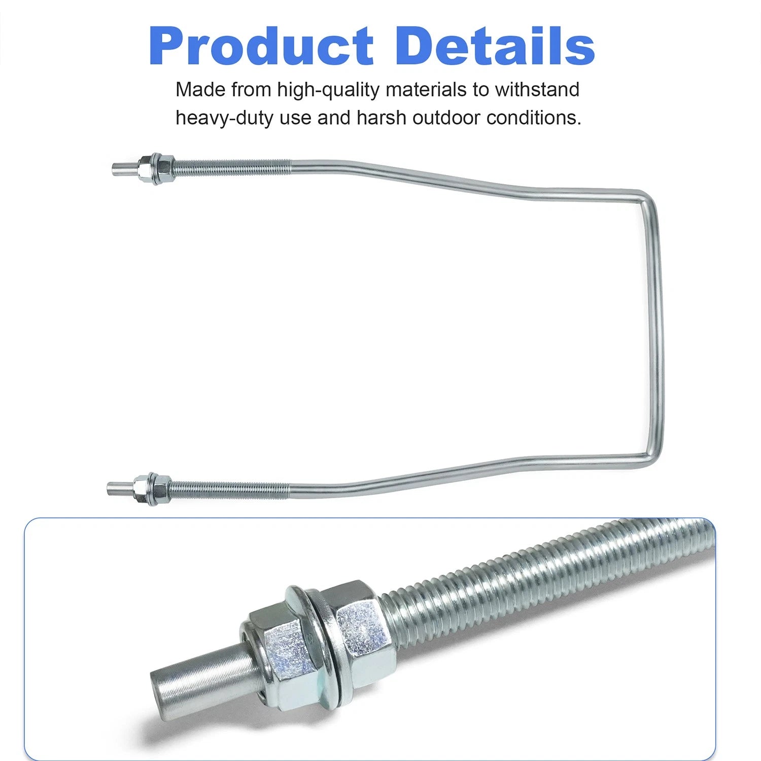 Front Draft Arm U Bolt for John Deere X500, X520, X530, X534, X540, X590 (2003–2023)