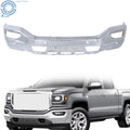 Chrome Front Bumper with Sensor Holes for GMC Sierra 1500 (2016–2018)