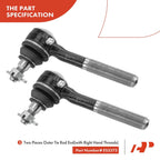 10x Front Ball Joint Tie Rod End for Nissan D21 (1994)