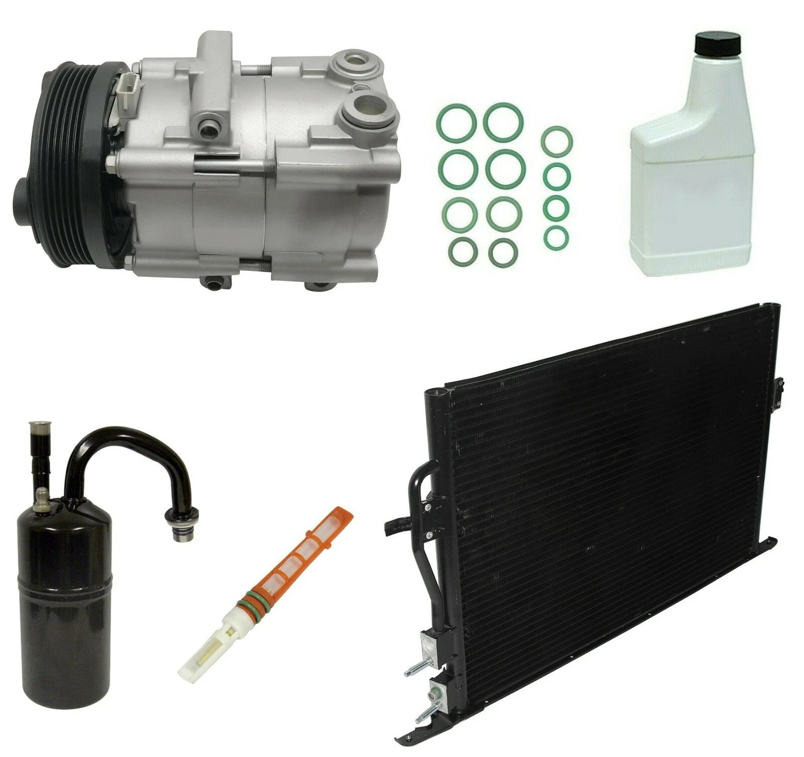 AC Compressor Kit with Condenser for Mercedes AE18B EG145 (2005–2015)