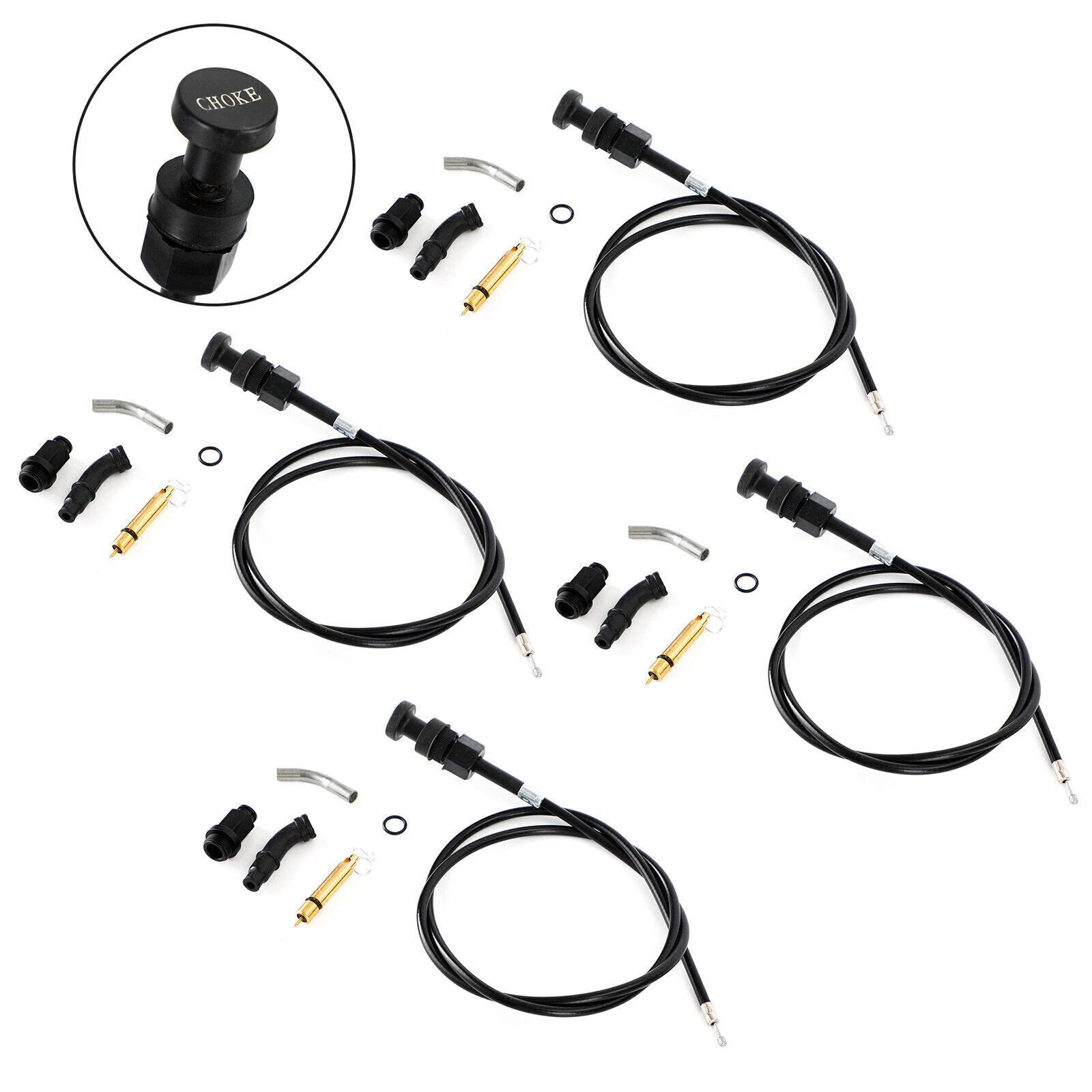 4X Carburetor Choke Cable Plunger Kit for Honda Rancher TRX350 (2000–2006)