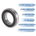6007DDU Deep Groove Ball Bearing for Scooter Skateboard Wheel (35x62x14mm)