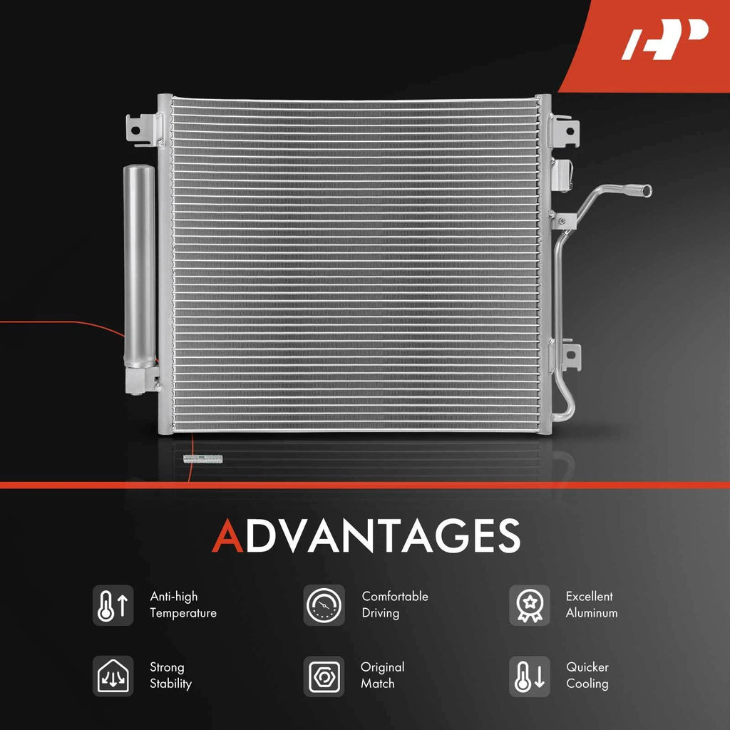 A/C Condenser with Bracket for Dodge Nitro Jeep Liberty (2008-2009)