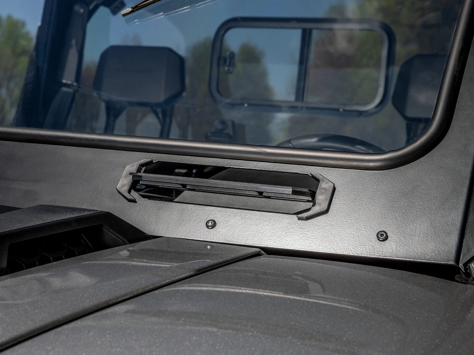 SuperATV Glass Windshield for Polaris Ranger XD 1500 (2018–2023) W/ Wipers