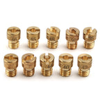 10 Pcs Main Jet M4 4mm for GY6 50cc 139QMB Scooter PZ19 (40-58, 42, 44, 45, 46)