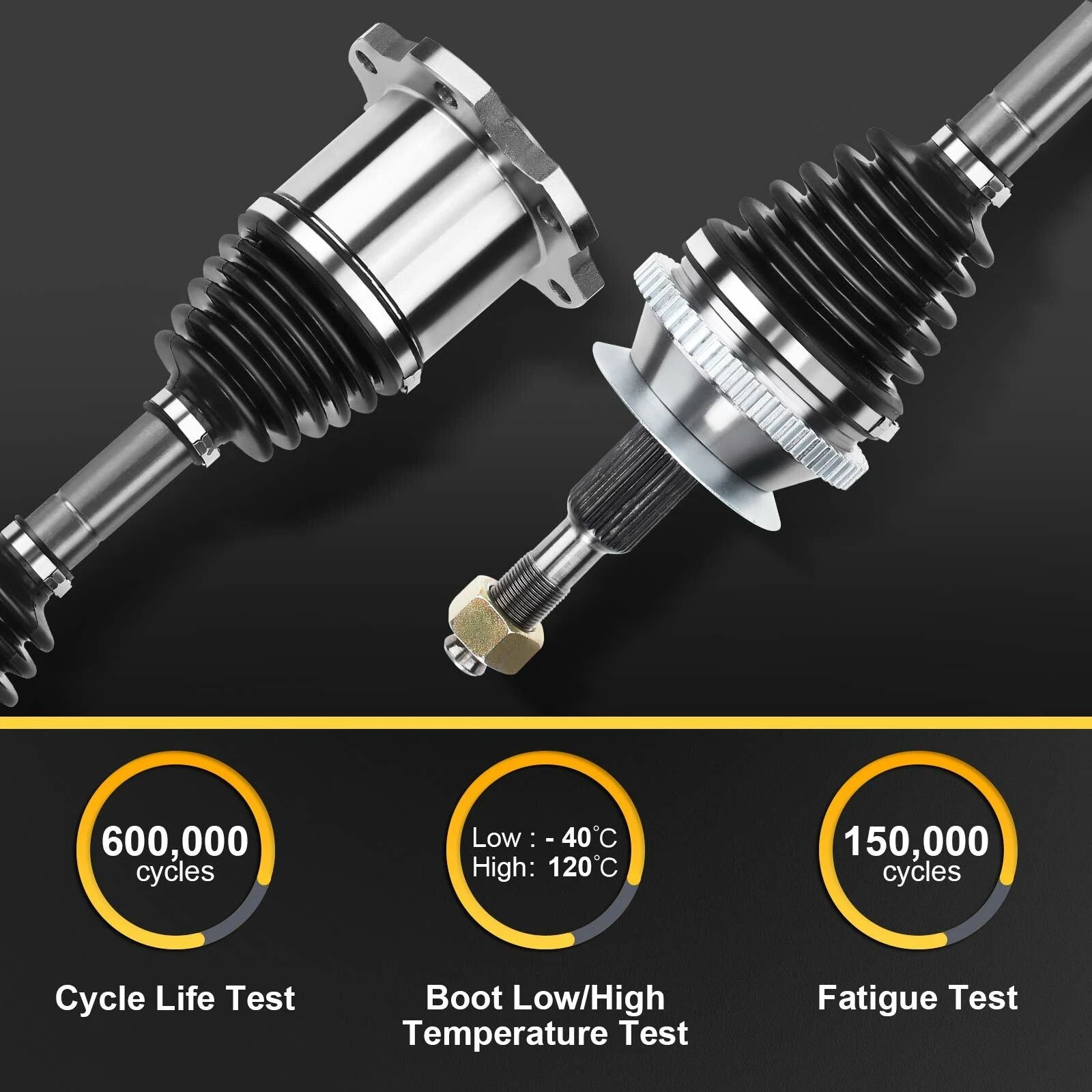 Front CV Axle Assembly Pair for Nissan Pathfinder (1990-1995)
