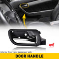 Interior Door Handle for Honda Accord (2003–2007) Front Passenger Black Plastic