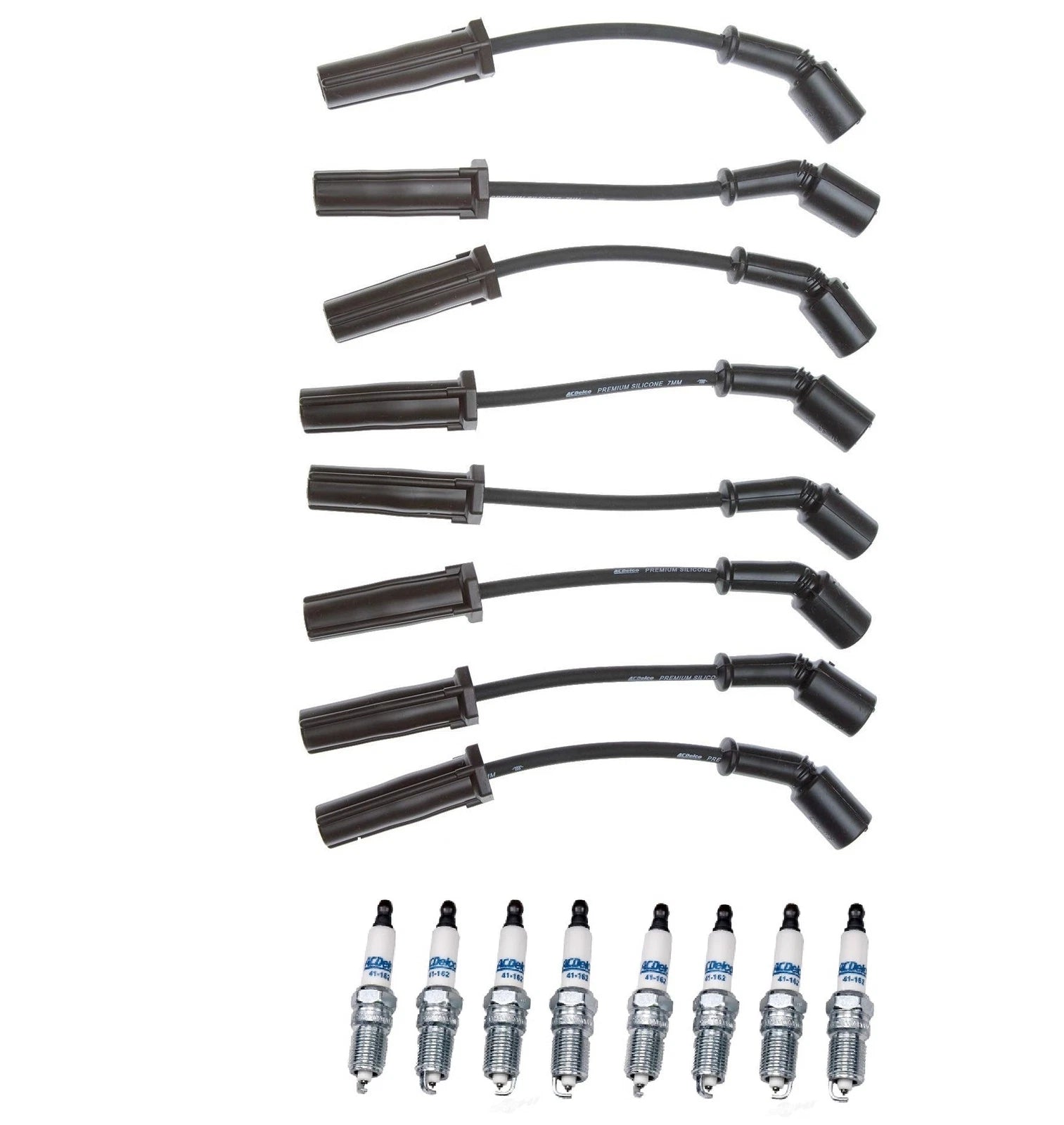 Pro Ignition Wire Set & 8 Iridium Spark Plugs for Chevy GMC V8