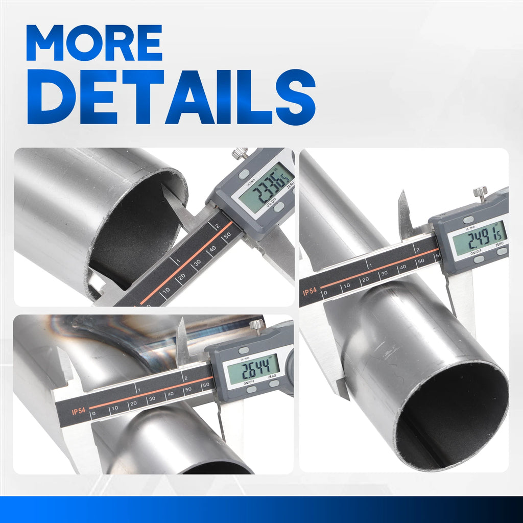 Dual Exhaust H-Pipe Balance Tube for Universal Fit (Custom Kit)