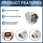 2 Pin Fuel Injector Waterproof Connector Plug for Nissan 