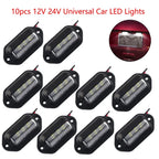 10pcs LED Trunk License Plate Lights Bulb for Car Truck SUV (6633mm)