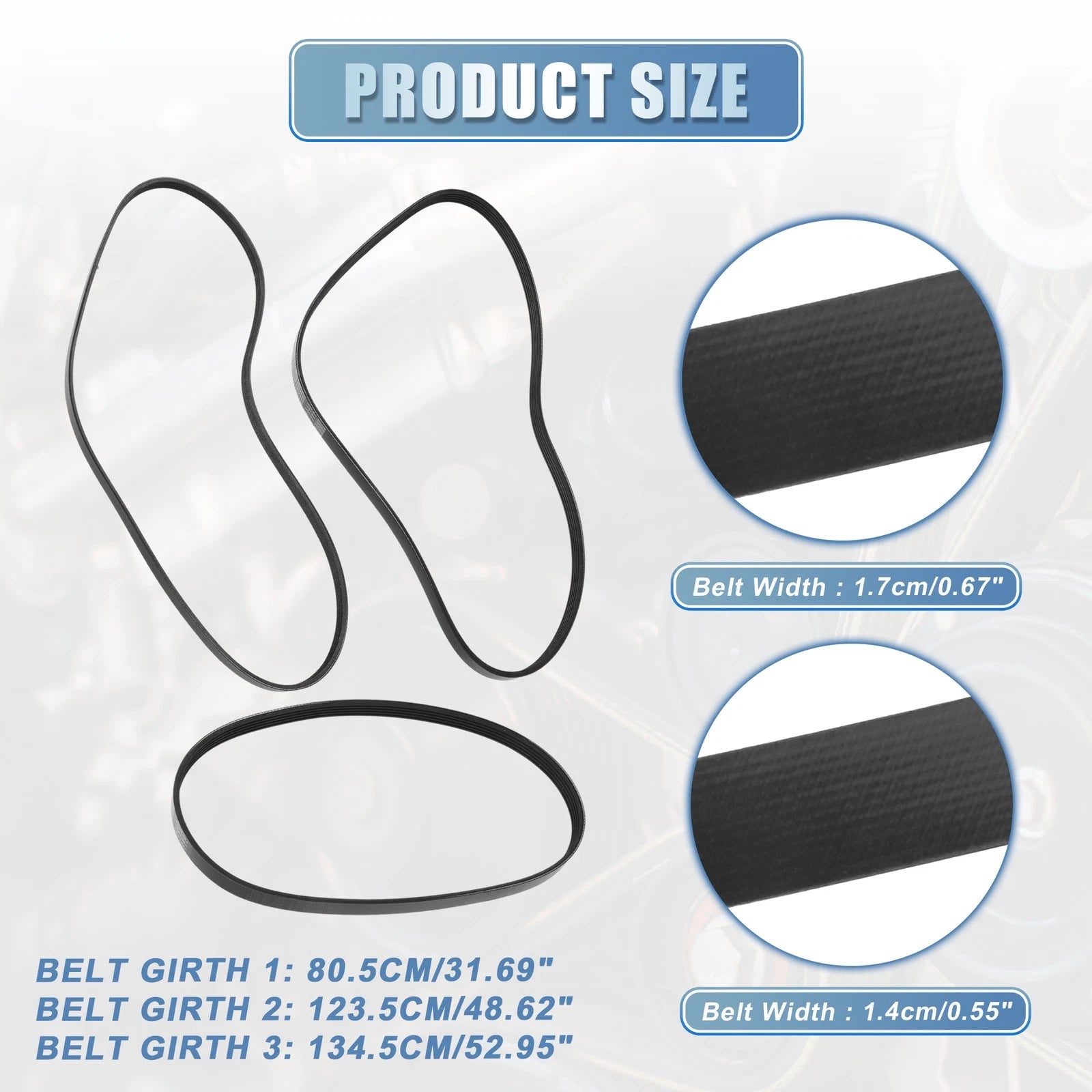 Set of 1 Serpentine Belt for Nissan Xterra SE (2000–2004) No. 119204S100/11282247425