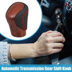 Automatic Gear Shift Knob for Lexus (Wood Grain, Red Thread, Perforated)