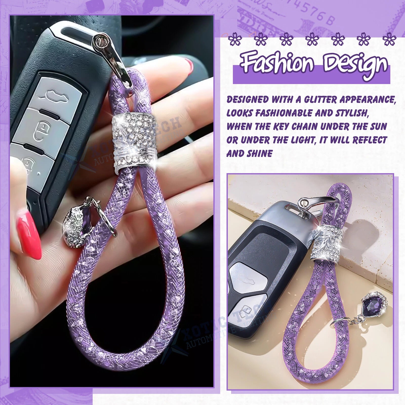 Crystal Car Keychain for Girls (2010-2015)
