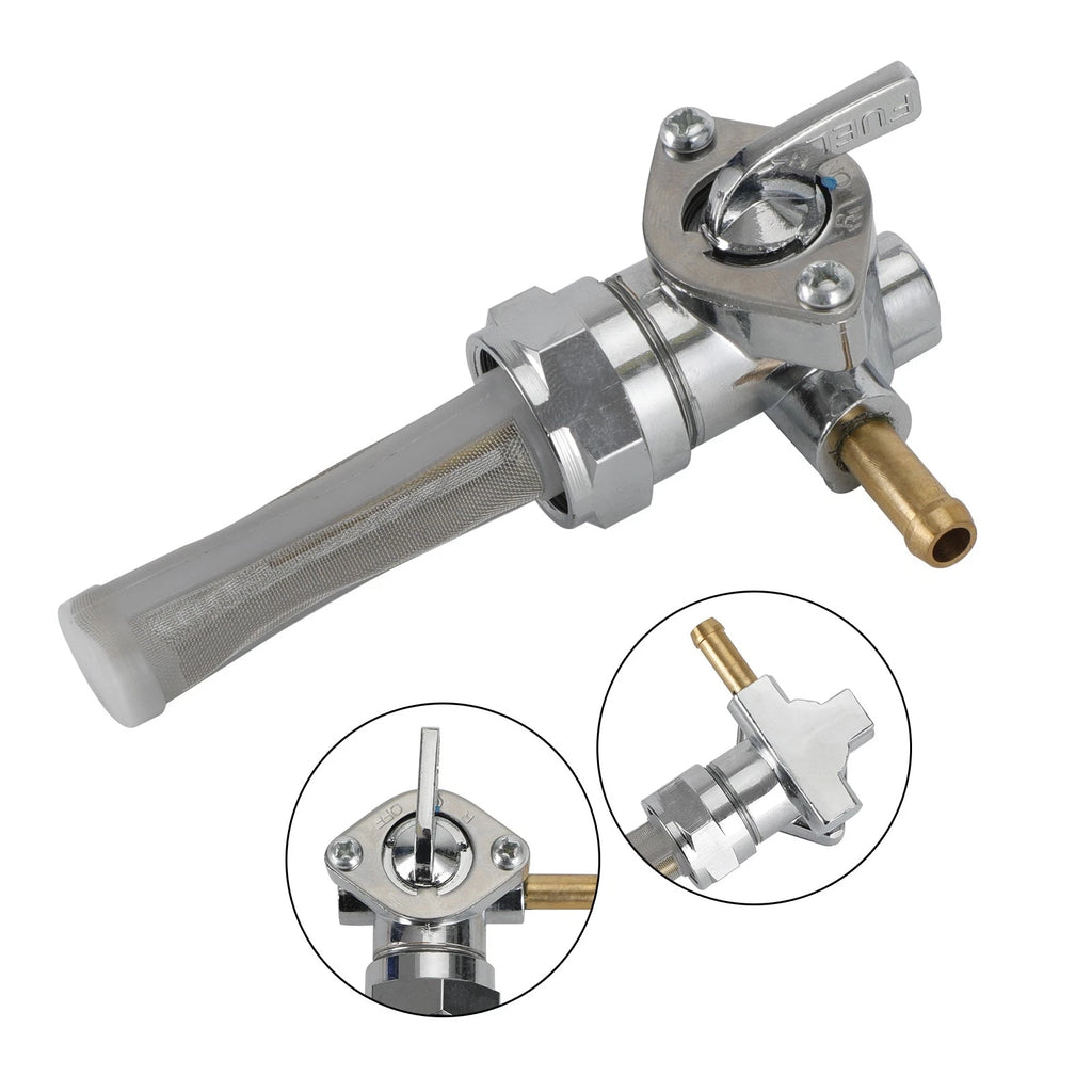 Gas Tank Fuel Cock Valve Petcock for Harley XL883 XL1200 Sportster (1991–1994)
