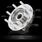 Front Wheel Hub Bearing Kit w/ABS Sensor for Silverado Sierra 3500 (2001–2006)