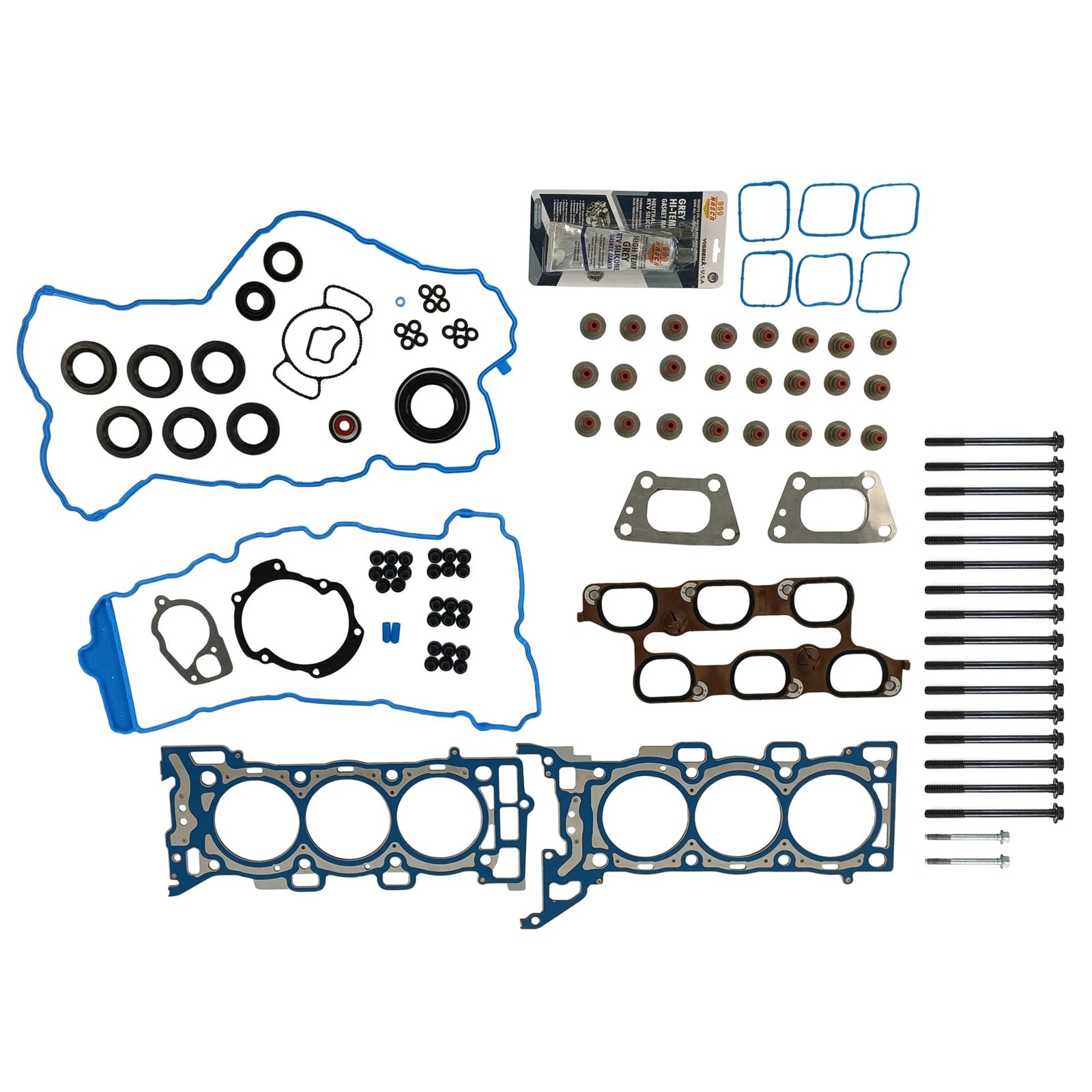 Set of 10 Head Gasket Bolts for Cadillac CTS, Chevrolet Equinox, GMC (2003–2019)