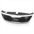 Painted Black Mesh Upper Grille w/Badge Slot + Chrome Moulding for Sorento (2014–2015)