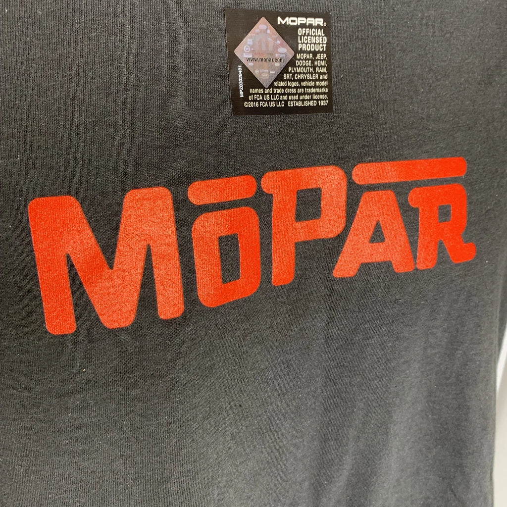 Licensed Black T-Shirt with Red Mopar Emblem for Dodge Charger (2006–2023)