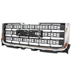 Replacement Front Grille for 2011–2014 GMC Pickup with Gray Chrome