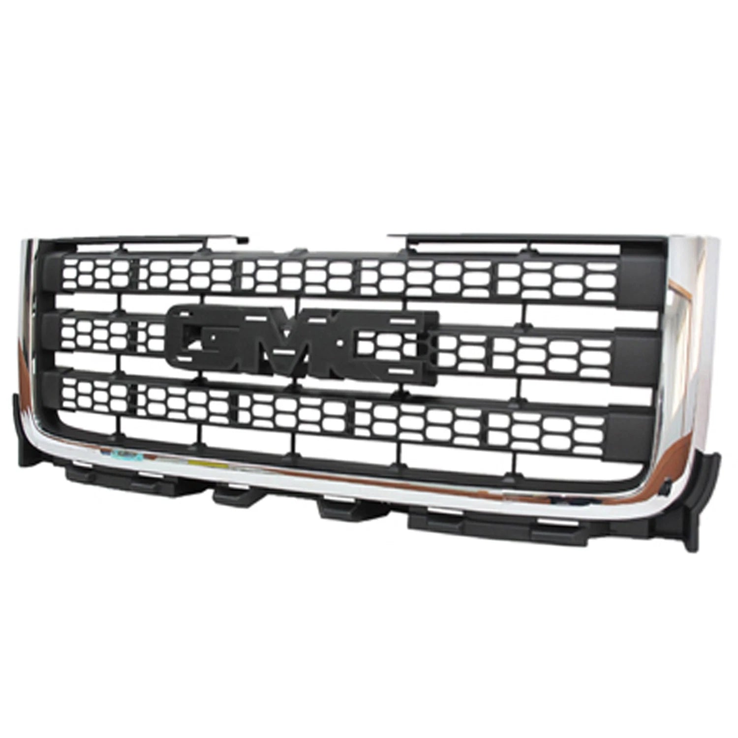 Replacement Front Grille for 2011–2014 GMC Pickup with Gray Chrome