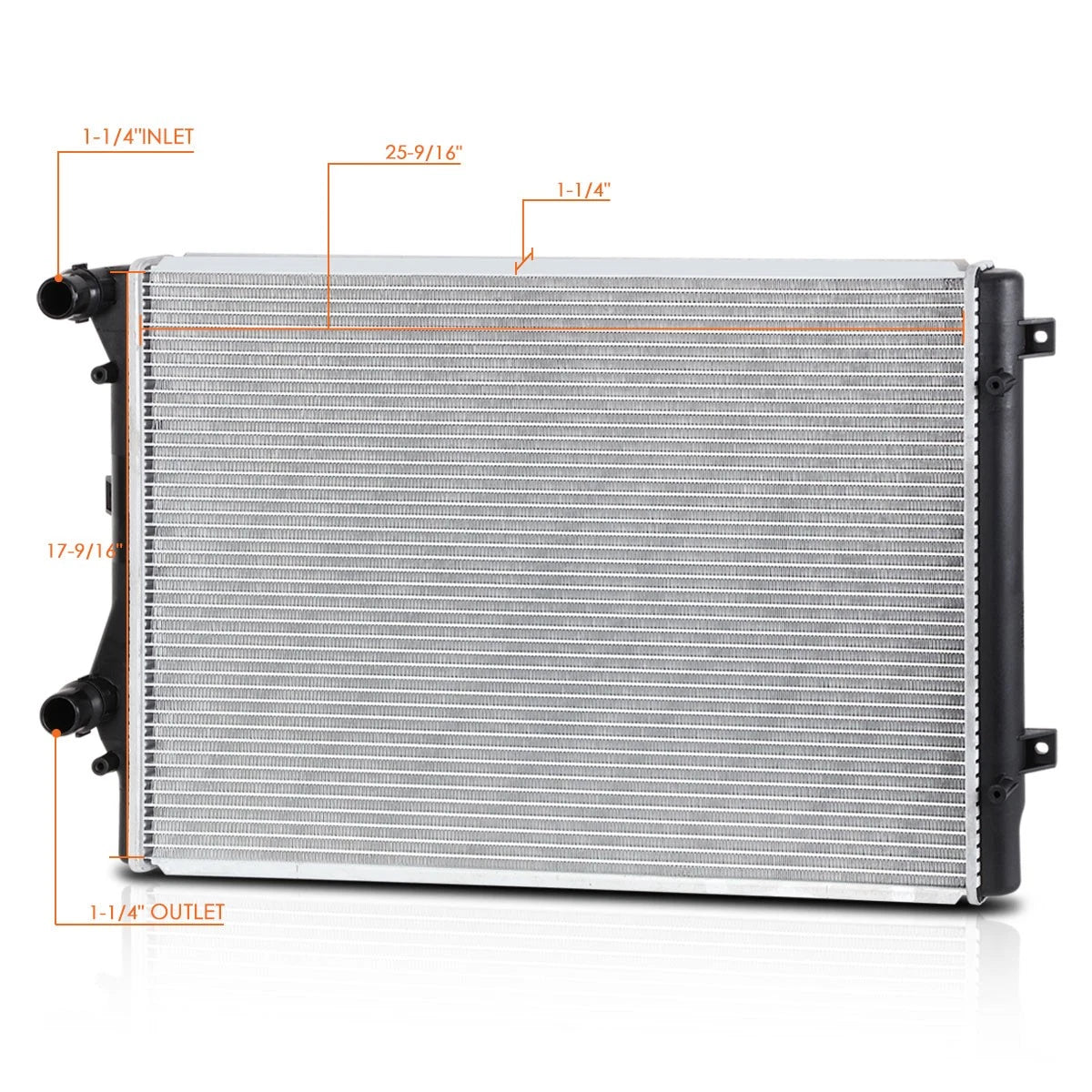 Aluminum OE Style Radiator for VW Jetta/GTI/Beetle/Passat (2008–2016) DPI-13212