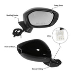 3 Pin Right Side Exterior Door Mirror Assembly Black for Honda Civic (2022–2023)