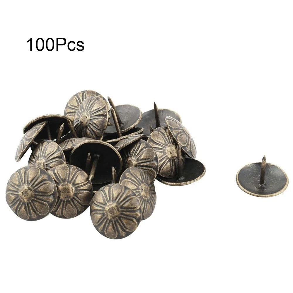 Set of 100 Upholstery Nails for DIY Furniture Decor