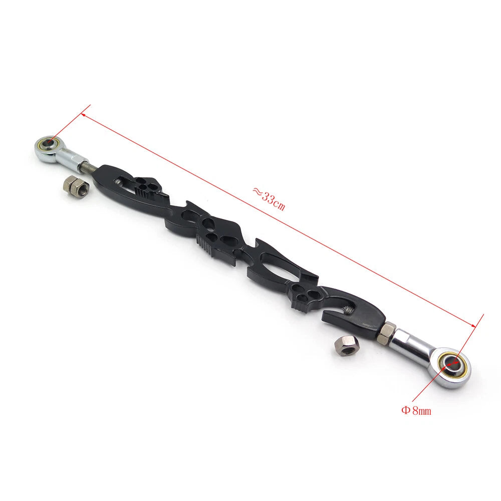 Black Skull Billet Shift Linkage for Harley Davidson Softail FXST (1990–2023)
