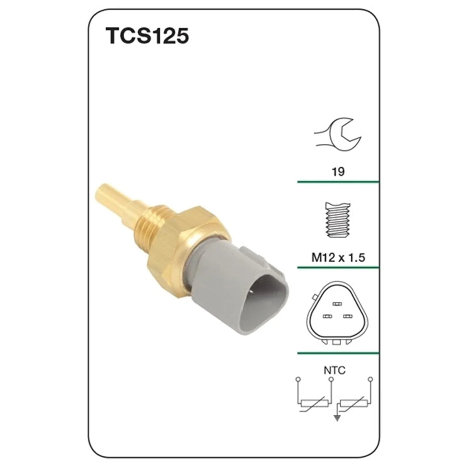 Coolant Temperature ECU Sensor 1.6L B6 for Ford Laser KJ KN (1996-1999)