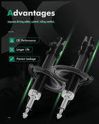 Front Shocks Struts Pair for Hyundai Entourage (2007–2010) & Kia Sedona (2006–2012)