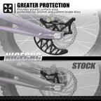 Rear Brake Disc Guard for Surron Light Bee X S L1E (Dual Caliper Mount)