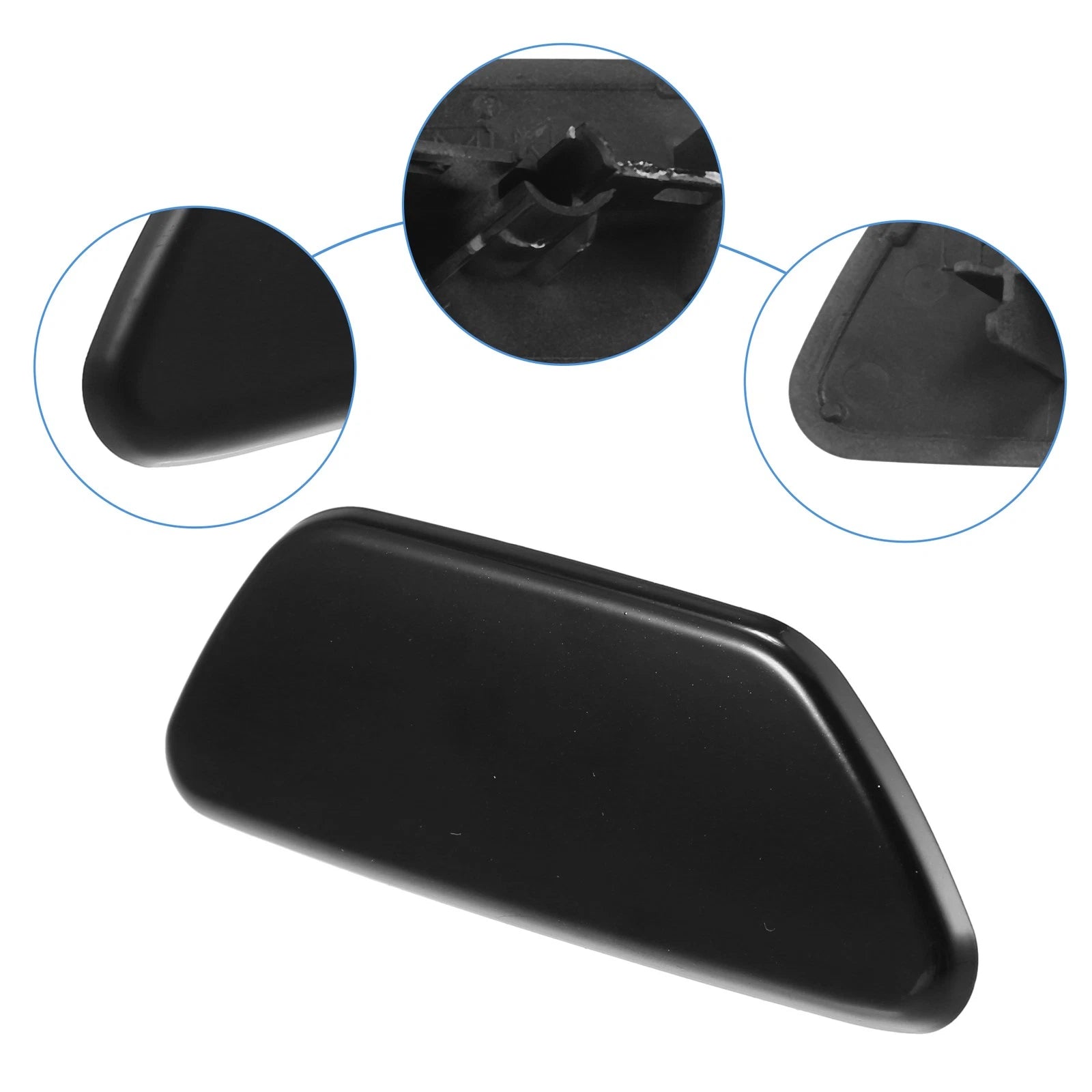 Front Right Headlamp Washer Nozzle Cap for Subaru Forester (2014–2018) 703820364146 Glossy Black