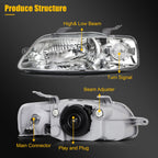 Headlight Assembly for Chevy Aveo/Aveo5 (2004–2008) Left + Right