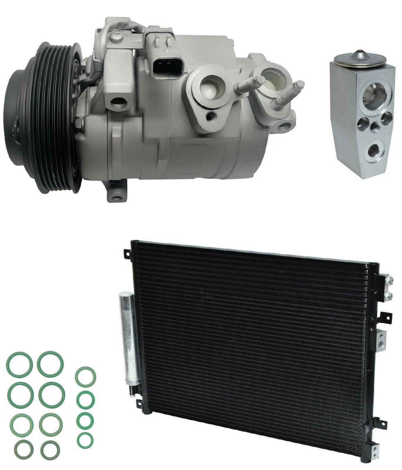 AC Compressor Kit With Condenser for Dodge Challenger 6.4L (2014–2014)