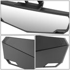 Universal UTV Rear View Mirror Handlebar Mount Convex Chrome Glass