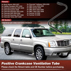 PCV Tube Set for Buick Rainier (2005–2007) 12567915 Plastic Metal Black