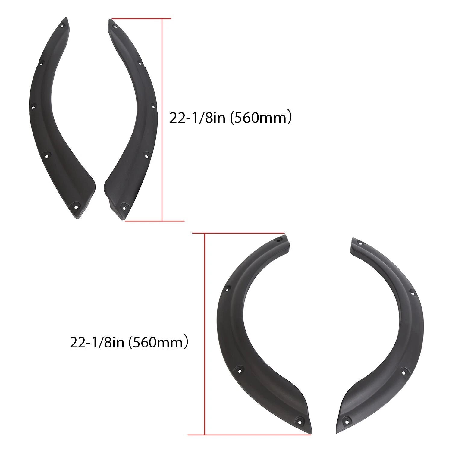 Fender Flares for Yamaha Drive G29 (2007–2016) Front & Rear W/ Screws