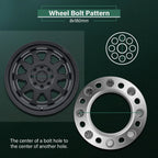 2X 8x180 Wheel Spacers 14x1.5 for Silverado Sierra 2500 HD (2011–2023)