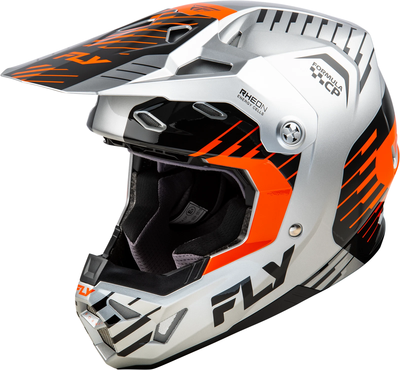 Fly Racing Formula CP Slice Helmet for Offroad (Small, Grey/Orange/Black)
