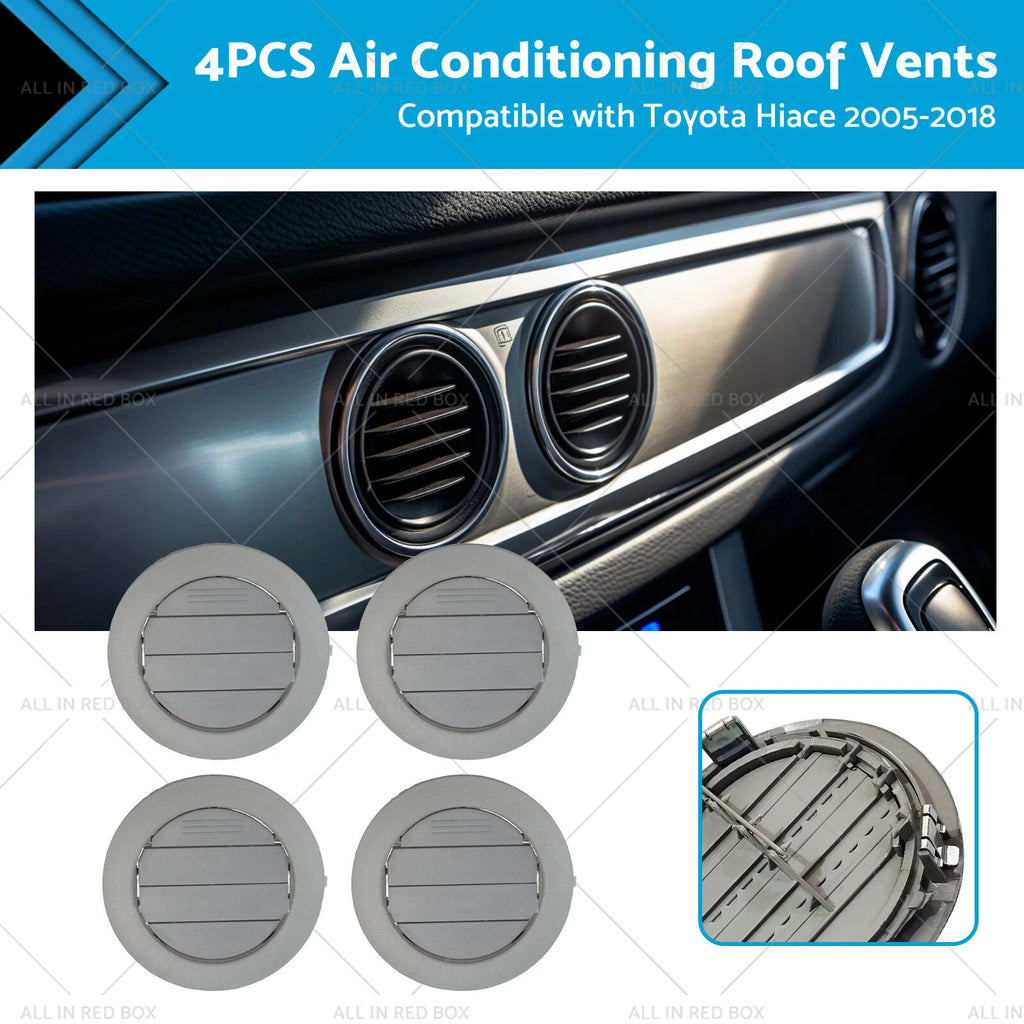 4PCS Air Conditioning Roof Vents for Toyota Hiace (2005–2018)