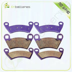 Front and Rear Brake Pads for Polaris Ranger 500 4X4 (2006–2007) Carbon Fiber