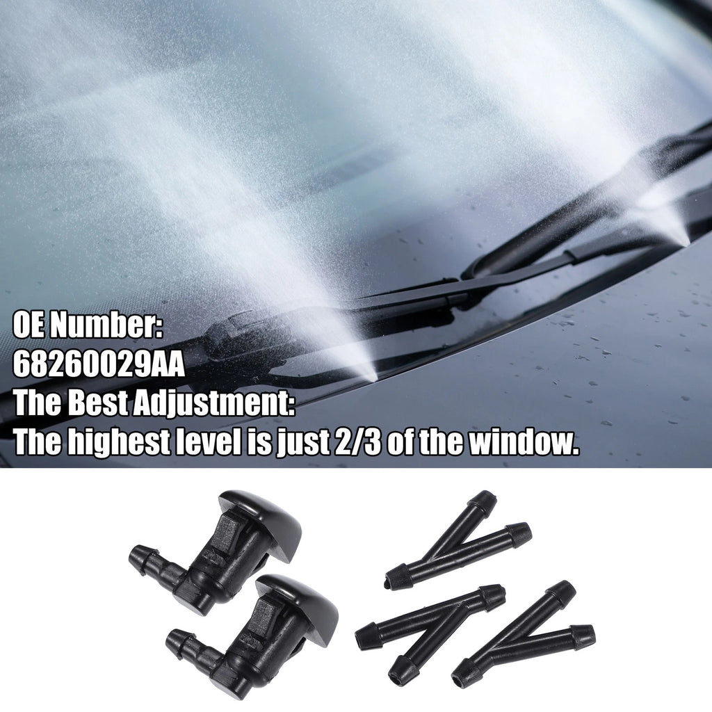 Set of 2 Windshield Washer Nozzles for Chrysler 300 (2005–2010) No. 68260029AA