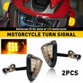 2X Turn Signal Indicators Light Lamp Amber for Universal Motorcycle