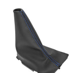 Manual Shift Boot for Ford Fiesta (2011–2019) Blue Stitch PVC Leather